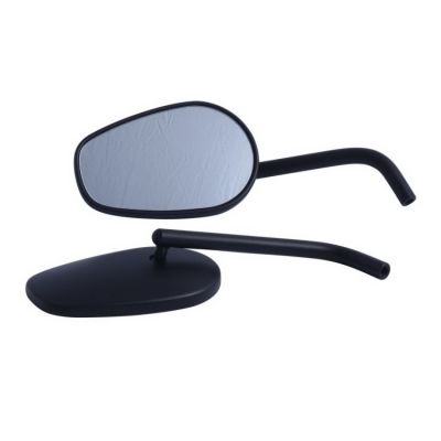 Motocyklové zrcátko Highway Hawk CLASSIC, Levá i Pravá strana, E-mark, černá (2ks)